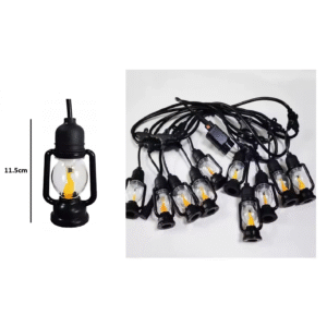 GUIA DE LUCES 5M  10LAMPARAS PARA EXT.(DISEÑO FAROL)